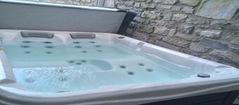 Chalet avec bain à bulles