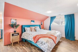 4 soveværelser, skrivebord, strygejern/strygebræt, gratis Wi-Fi