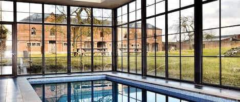 Indoor pool, a heated pool