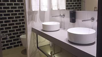 Regadera, regadera tipo lluvia, secadora de cabello, bidet