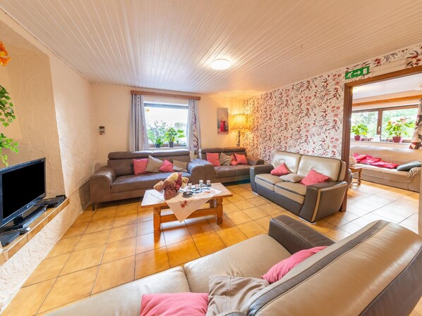 Televisión, reproductor de DVD, futbolito y tenis de mesa 