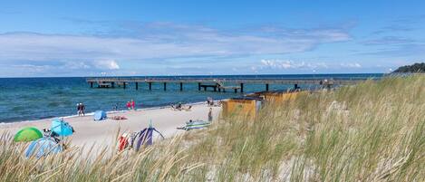 Vlak bij het strand