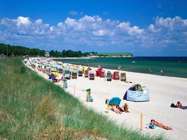 Vlak bij het strand