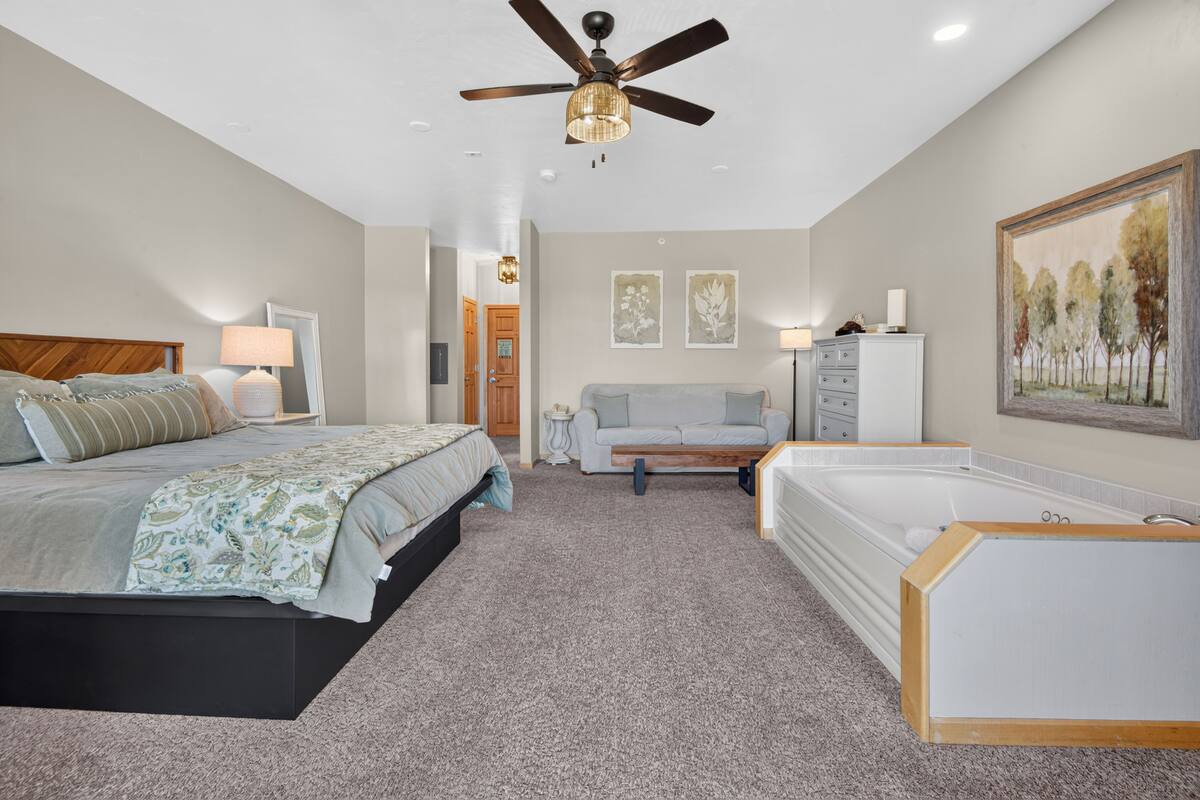 Suite Deluxe | Tabla de planchar con plancha, wifi gratis y muebles diferentes 