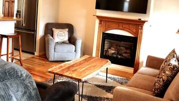 TV connectée, cheminée