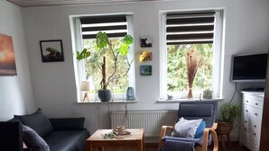 TV, DVD-spiller og stereoanlegg