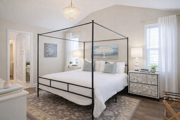 4 bedrooms, iron/ironing board, travel cot, free WiFi