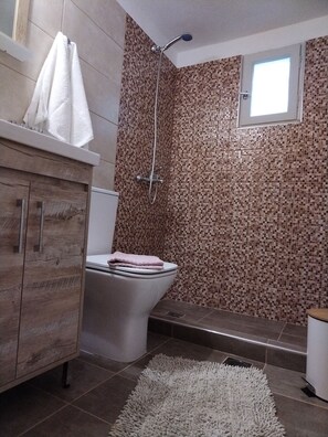 Exclusive Room, 2 Twin Beds | Bathroom | Shower, hair dryer, towels, soap