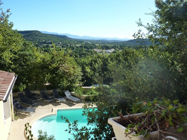 A heated pool - Villa with private pool and panoramic view (Saint Paul trois Chateaux)