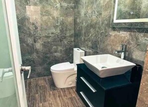 Towels, soap, toilet paper