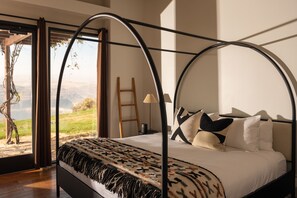 Romantische bungalow, 1 slaapkamer, uitzicht op rivier | Hypoallergeen beddengoed, individueel gedecoreerd