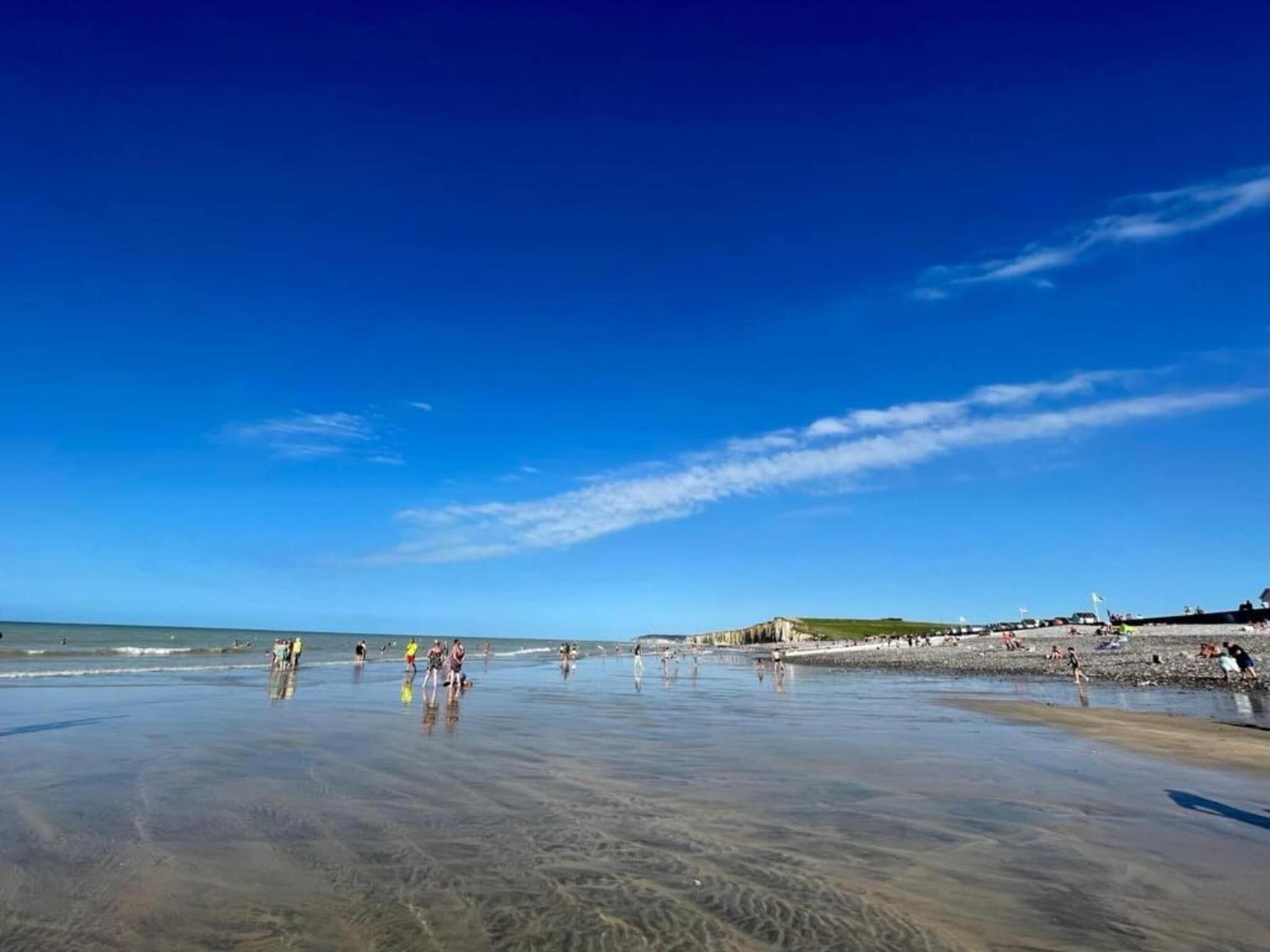 Vlak bij het strand