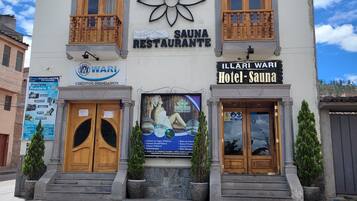 Majoituspaikan julkisivu