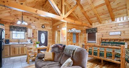 Over the hill and through the woods, to the Cozy Cub cabin we go.