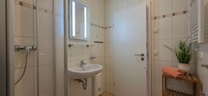 Shower, hair dryer