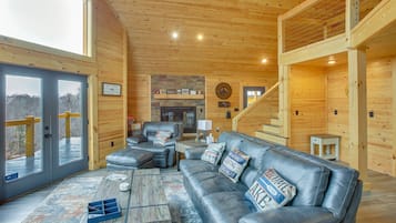 TV, fireplace, video games, books