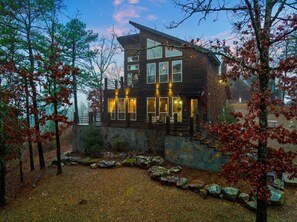 Exterior - Above the Clouds · Mountain Marvel: Scenic Deck, Balcony & Game Room (Broken Bow)