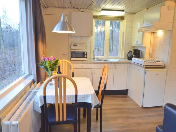 Microwave, coffee/tea maker, highchair