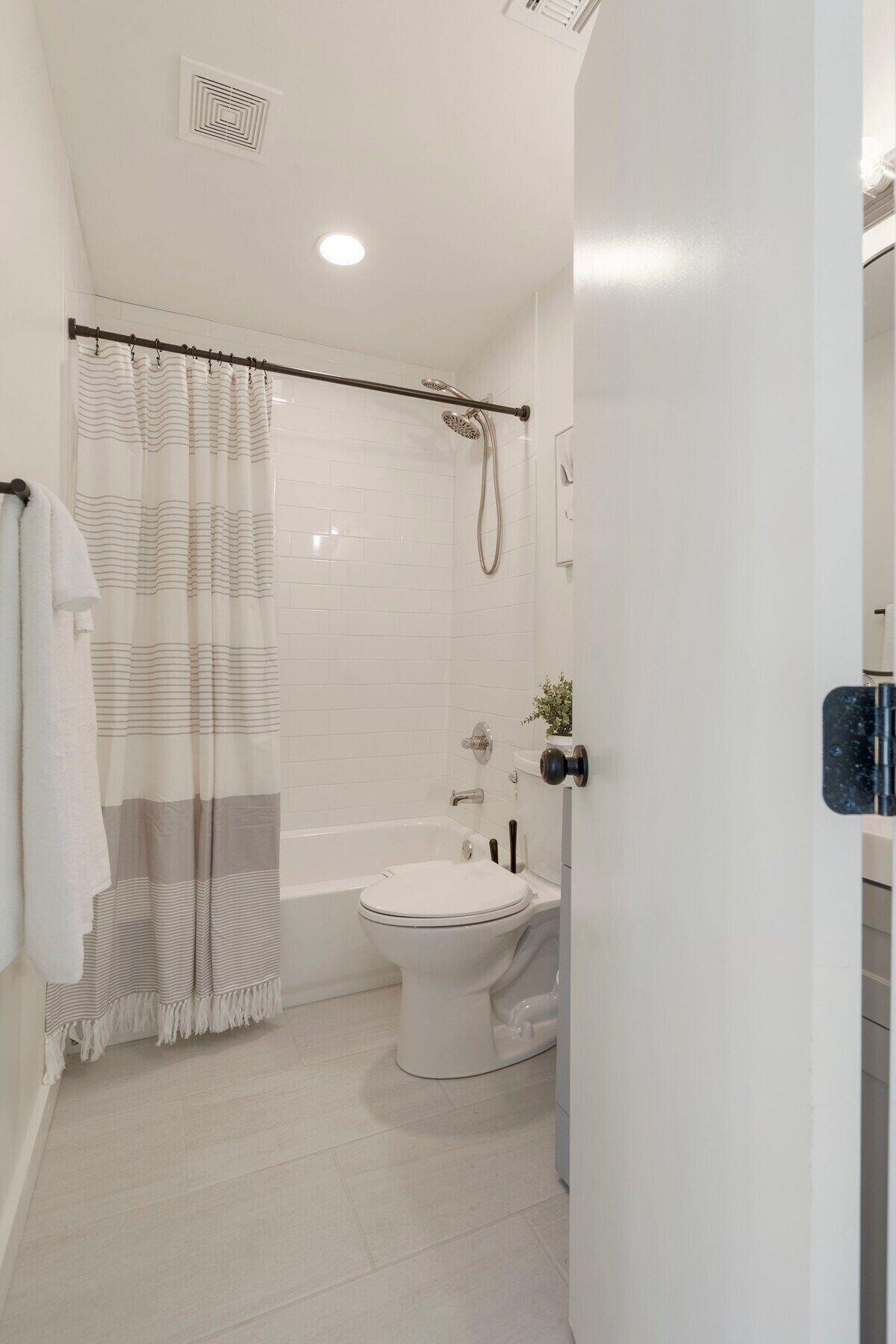 Hair dryer, towels