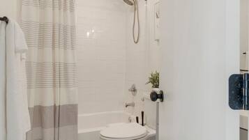 Hair dryer, towels