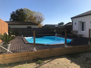 A heated pool