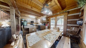 Cabin, Multiple Beds, Jetted Tub | Private kitchen | Coffee/tea maker