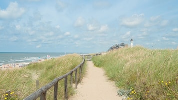 Vlak bij het strand