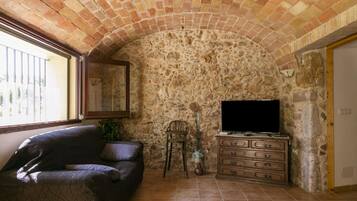 Een smart-tv en een open haard