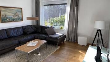 TV, DVD player, stereo