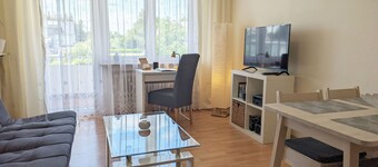 Holiday Apartment 'Haus Abendsonne Upper Floor Small' with Shared Terrace, Balcony and Wi-Fi