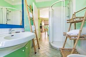 Shower, hair dryer
