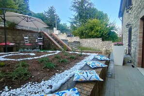 屋外ダイニングエリア