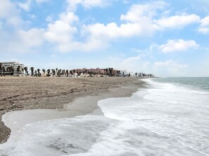 Vlak bij het strand