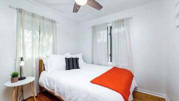 2 bedrooms, iron/ironing board, travel crib, WiFi