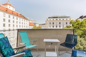 Studio, 1 soverom, balkong, byutsikt | Balkong