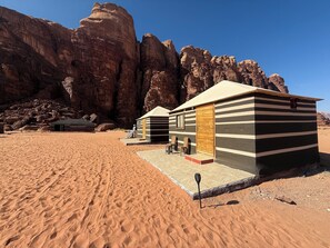 奢华三人房, 1 间卧室, 私人浴室, 山景 | 防过敏的被褥、特色装修、特色家居