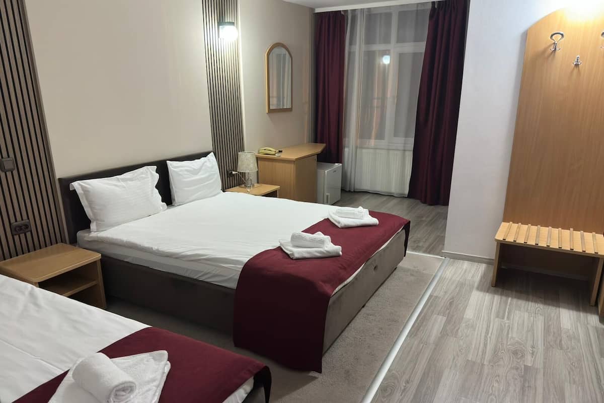 Minibar, gratis wi-fi och sängkläder