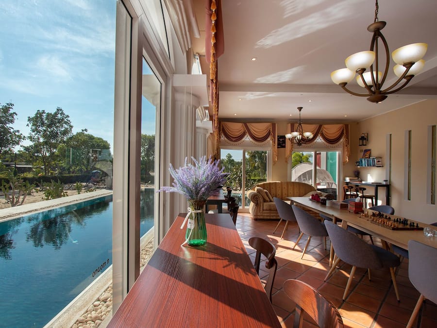 Sala de estar en el lobby