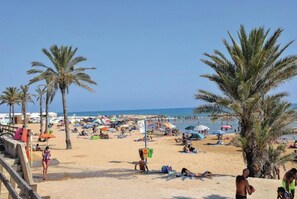 On the beach