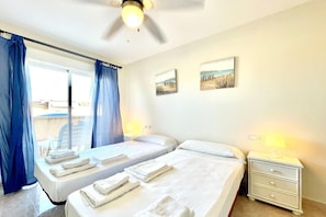 2 dormitorios, tabla de planchar con plancha, wifi gratis y ropa de cama