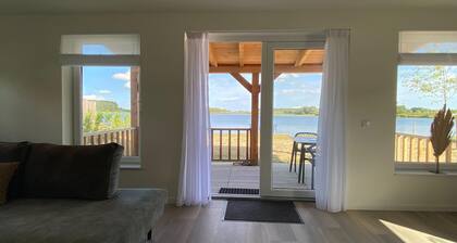Lakeview villa with swimming and fishing pier
