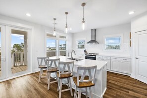 Fridge, microwave, oven, stovetop - Available for Holiday Stays! Dog-Friendly! North Cape! Bayfront Home with Pier! (Port St Joe)