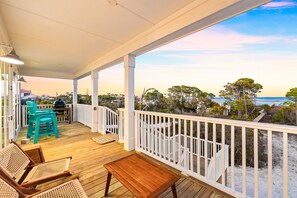 Outdoor dining - Available for Holiday Stays! Dog-Friendly! North Cape! Bayfront Home with Pier! (Port St Joe)