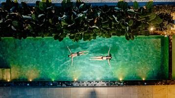 Indoor pool, outdoor pool