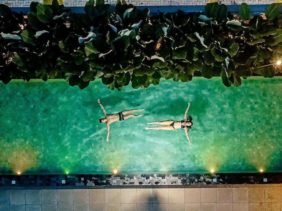 Indoor pool, outdoor pool