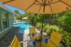 A heated pool - Single-Level Beach Home, Short Walk to Sand! Close to Dining, Shopping, and More (Holmes Beach)