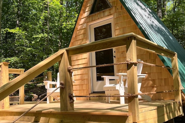 "The Bogey" A-Frame Cabin in Maine Woods