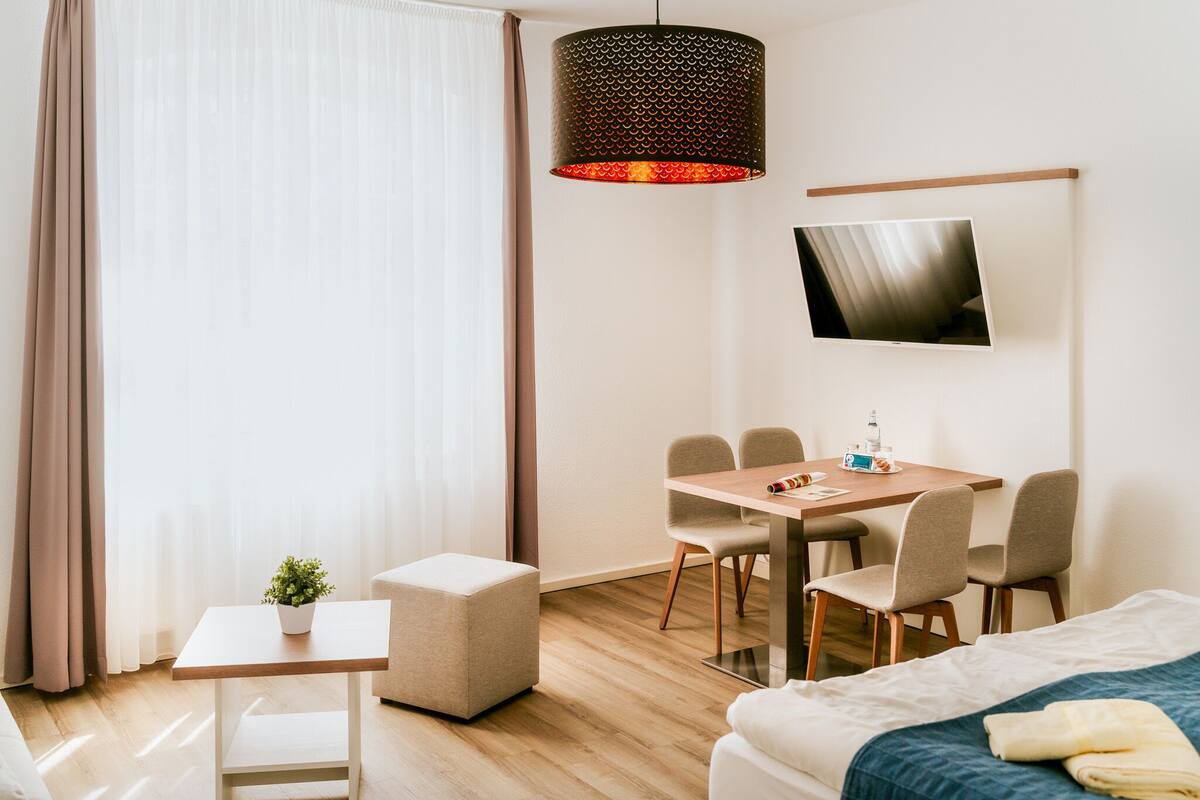 Căn hộ dành cho gia đình, phòng tắm riêng, quang cảnh vườn (Familiensuite Möwenschrei) | Tiện nghi tại phòng