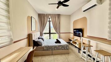 Premier Studio Suite | Cadar kapas Mesir, peralatan tempat tidur premium