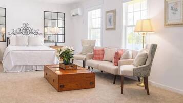 1 bedroom, desk, iron/ironing board, travel crib